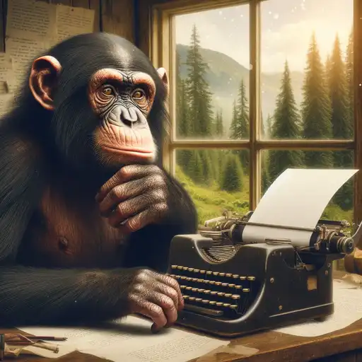 Illustration of a bonobo